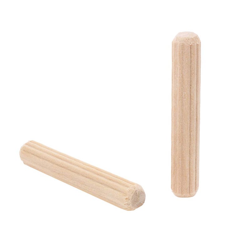 AUTOTOOLHOME 100 Pack 1/4"" Wood Dowel Pins Straight Grooved Pins for Furniture Door and Art Projects (1/4 in) - Image 4